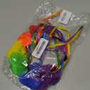 1 PC Rainbow Headband Rose Flower Crown Boho Outfits for Women - Ribbon Holloween Accessories - Bisexual Pride Outfits
