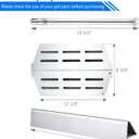 Genesis E330 4 Burner Series Grill Parts 7621 Flavorizer Bars Heat Deflectors Sear Burner Replacement Parts for Weber Genesis 300 Parts E-330 S-330 EP-330 GBS E-310 S-310 E-320 Grill Parts