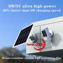 8W/5V Solar Panel,Faster Than 5W/5V Charging,IP65 Waterproof,Suitable for Cameras with Built-in Batteries (Ring Spotlight Cam,Stick Up Cam,Stick Up Cam Pro,Spotlight Cam Plus,Spotlight Cam Pro)