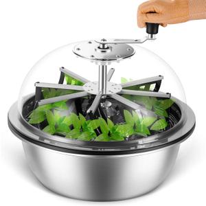 MELONFARM 19 inch Bud Leaf Bowl Trimmer, Bud Bowl Trimmer with Switchable Stainless Steel Blades & Clear Visibility Dome, Hand Twist Spin Cutting Bud Trimmer for Buds, Flowers, Hydroponics Plants