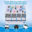 15 Packs Ef-S Filter Cartridges Compatible with Top Fin Bf5 Bettaflo and Ef-S Element Fish Tank Filter Cartridge