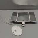 Mom Makeup Mirror Vanity Mirror with Lights, 14.4" L x 9.1" W Rechargeable Lighted Mirror with 1X 2X, 3X, Magnification