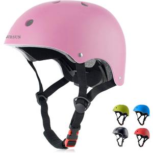 BURSUN Kids Bike Helmet Ventilation & Adjustable Toddler Helmet for Ages 2-14 Kids Boys Girls Multi-Sport Helmet for Skateboard Roller Skateing Bicycle Scooter blance Bike, Medium: 20.47"-22.83" / 8-14 years