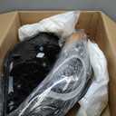 Headlight Assembly for Hyundai Elantra 2011-2013 (All Bulbs Included), Passenger & Driver Side Halogen Headlamp with Clear Lens Black Housing Amber Reflector, 1 Pair, 92101-3y000 ‎HY2503161