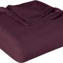 Superior Metro 100% Cotton Blanket, Perfect for Bedroom, Living Room, Couch, Picnics, Travel, Beach, or Camping, Comfy Blanket, Bedroom Decor, Essentials, Zig-Zag Cover for Bed, King, Plum