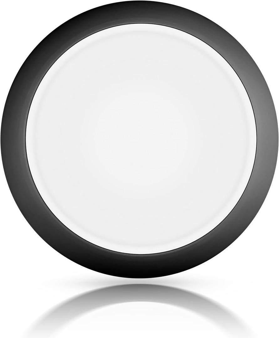 ECOELER 8 Inch Round Flush Mount Ceiling Light, Round Dimmable Lighting Fixture, 30W, 2000 Lumens, 5000K, Day Light, Aluminum Baffle Trim, Black, ETL Listed