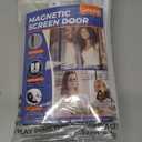 Magnetic Screen Door Left Right Side Opening Polyethylene Terephthalate Mesh Greater Than Fiberglass and Polyester Easy Install (Fit Door 32"x82"/Screen 34"x84, White)
