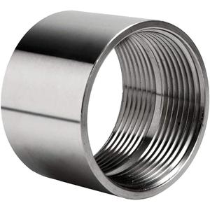 Quickun 304 Stainless Steel Pipe Coupling Fitting,2" x 2" Female Pipe Coupler Connector Adapter Fitting (1.4" Length)