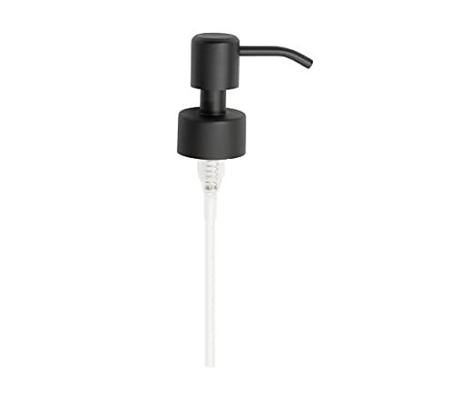 Kapitan Soap Dispenser Pump Replacement Head Black Spare Stainless Steel 28Mm Brushed Finish