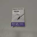 2 x Magtame USB A to USB C Cable 3.3FT, Braided StayCable Built-in Magnetic Holder for Nightstand, Desk&Car, USB Type C Data Cord with 2 Adhesive Metal Plates for iPhone 17,16