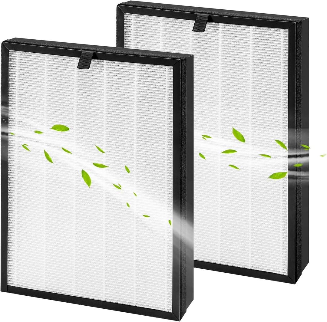 True HEPA 14 Replacement Filter Compatible with Puroair 400 Air Purifier, 3-in-1 H14 Filters with Activated Carbon, HP-14 Filter Replacement, 2 Pack