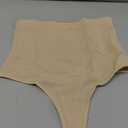 Werena Tummy Control Thong Shapewear for Women Seamless Shaping Thong Panties Body Shaper Underwear (Medium, 01# Beige-mid Waisted(has Boning))  Medium