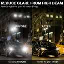 SIPHEW Night Driving Glasses for Women, Anti Glare Polarized Yellow Lens Night Vision Glasses for Nighttime/Rainy/Foggy.