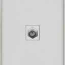 RiteAV Coax Cable TV Wall Plate 1 Gang Flat - Gray