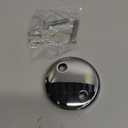 2-Hole Bathtub Overflow Cover Plate with Adapter, Brushed Nickel, Installation Hardware Included (Chrome)