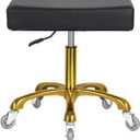 Antlu Rolling Stool with Wheels for Massage Medical Doctor, Heavy Duty Roller Stool for Salon Office Lab Tattoo Artist Spa (Black,450 Lbs Capacity)