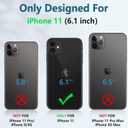 LUHOURI Magnetic for iPhone 11 Case with Built-in Kickstand, Screen Protector Included, Wireless Charging Compatible,Slim Fit Shockproof Crystal Cover iPhone 11 6.1" Phone Case Clear Green