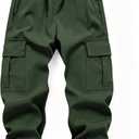 Toddler Boy Pants Joggers Sweatpants for Baby Boys Soft Casual Cargo Pants with Drawstring (Green)