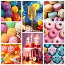 2 x Luster Dust 2 Color & Food Dye Coloring 10 Color Set, Edible Food Coloring Liquid and Shimmer Cake Dust Metallic Food Coloring Powder Glitter for Cake Decorating Baking Fondant Gumpaste Drinks Cookie