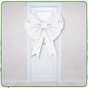 Leinuosen Large Whiter Bow Party Decorations Big Twist Tie Bows Giant 30 Inch Coquette Birthday Decorations Wreath Wall Hanging Tree Topper Decor for Home Bachelorette Wedding Bridal Shower