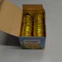 MGparty 24 Pack Gold Easter Eggs with Hinge Bulk 2.3" Empty Fillable Plastic Eggs Bright Eggs for Easter Eggs Hunt Basket Stuffers Fillers