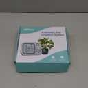 Automatic Plant Waterer Indoor Self Watering System for 15 Potted Plants, Auto Drip Irrigation Kit Programmable Water Timer with Smart Humidity Detection (White)