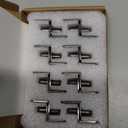 5mm Shelf Pegs L-Shaped Cabinet Support Pins Bracket Style Clips for Bookcase Kitchen Closet Shelves Holders,16 PCS Gun Metal