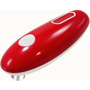 Cooks Professional Electric Can Opener - Redefine Cooking Ease for Seniors & Arthritic Patients with Innovative Hands-Free Operation and One Touch Design (Red)