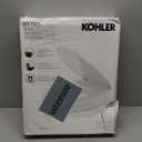 KOHLER 25875-0 Hyten 3" Height, Elevated Soft Close Elongated Toilet Seat, Contoured Seat with Grip-Tight Bumpers, Quick-Attach Hardware, No Slam Toilet Seat, White