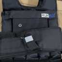 RUNmax 20LBS - 150LBS Adjustable Weighted Vest Wtih Shoulder Pads Option for Men and Women (Black)