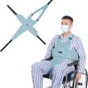 Fanwer Wheelchair Seat Belt, Non-Slip and Drop-Resistant Wheelchair Safety Belt with Adjustable Straps and Metal Buckles for The Elderly