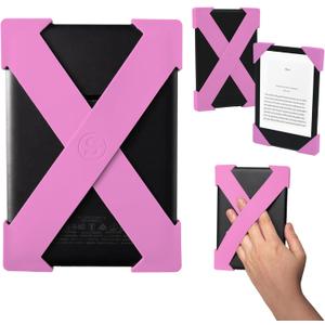 Strapsicle Hand Strap for Kindle Accessories Comfy Silicone Grip Alternative to Case or Cover Fits Basic 11th/12th Gen & 2022 Kobo NIA - Small - Candy Pink