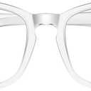 Reading Glasses for women Blue Light Blocking Glasses Filter UV Square Lightweight Readers Glasses for Men and Women (Transparent, +0.75)