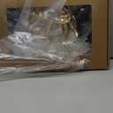 Ling's moment Fake Flowers Box, Faux Artificial Greenery Stems Foam Roses Silk Dahlia Hydrangea Eucalyptus Fabic Flower for Centerpieces Bouquet Wedding Vase, White & Black & Golden, Deluxe Combo