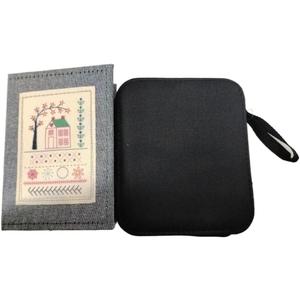 LJKAIML Stitch Book DIY Stitch Books Imitation Linen Embroidery Sewing Name Enhance Crafting Skills(Book and Bag)