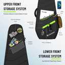 CAHAYA Guitar Bag Electric Case - 0.47in Thick Padding 5 Pockets Electric Guitar Gig Bag with Back Hanger Loop Electric Backpack with Adjustable Shoulder Strap Compatible with ST LP TELE