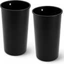 2 Pcs 16 Gallon Rigid Plastic Liner for Aluminum Trash Can Indoor
