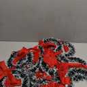 12 Pcs Christmas Kitchen Cabinet Wreaths with Ribbon 3.94 Inch Mini Christmas Wreath Small Kitchen Xmas Decor for Window Door(Red,Snowy Style)