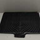 JACZZO Dish Drying Mat for Kitchen Counter, 17.7" x 11.8" Silicone Dish Drying Pad, Food-Grade Silicone, Easy Clean Pad for Countertop Protection, Multi-Functional Use (Black)