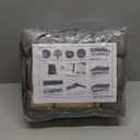 Heavy Duty 1200D PU Waterproof Boat Cover, 20'- 22' Trailerable Marine Grade Polyester Canvas, Fits 20-22ft V-Hull, Runabout, Fishing Boat, Tri-Hull, Pro-Style Bass Boat with Tightening Strap (20'-22' Long (Beam Width Up to 100"), Gray)