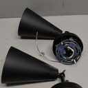 Black Industrial Wall Sconces Set of Two,Rustic Metal Lighting,Farmhouse Wall Sconce Fixture Bronze Finish Vintage Edison Arm Swing Wall Lights for Bedroom,Living Room,Reading,Kitchen