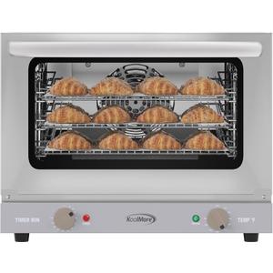 KoolMore 19 in. Countertop Convection Oven for Quarter-Size Pans with 3 Racks 1440W of Power in Stainless-Steel, 0.8 cu. ft. ETL Listed (KM-CTCO-08)