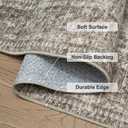 FMFUNCTEX 9x12 Washable Area Rug Vintage Neutral Distressed Large Taupe Non Slip Carpet for Living Room Bedroom Soft Low Pile Indoor Mat Retro Floral Throw Rug for Dining Room Kitchen Office Nursery