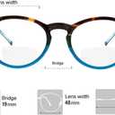 Yogo Vision Bifocal Reading Glasses 2 Pack Plastic Keyhole Spring Hinge Frames Bifocal Readers for Men and Women