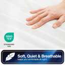 All-in-One Mattress Protector, Zippered Encasement, Water & Stain Resistant, Triple Seal Protection, Queen, White