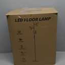 36W LED Tree Floor Lamp, Modern Dimmable Standing Lamp with Remote & Touch Control, 4 Color Temperatures, 3 Rotatable LED Light Floor Lamps for Living Room, Bedroom, Office (Black)