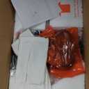 2 Pack 1 Light Hanging Indoor Kitchen Island Pendant Light 6.1" Clear Seeded Glass Pendant Light Fixtures Black Finish Modern Farmhouse Dinning Over Sink