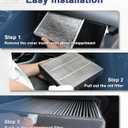 Treeligo CF10134 Cabin Air Filter, Replacement for Accord 2003-2022 Civic 2006-2015 CRV 2007-2016 Odyssey 2005-2017 Crosstour Passport Ridgeline Pilot MDX, w/Upgraded Coconut Shell Activated Carbon