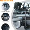 MELIPRON Truck Laptop Mount Fit for 2015-2026 Ford F150, 2017-2026 F250, F350, F550, No-Drilling Vehicle Computer Stand with 2 Cooling Fans for Passenger Seat, Fully Adjustable Angel