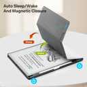 CoBak Case for 11" Kindle Scribe 3rd Generation 2025, Kindle Scribe Colorsoft with Two Viewing Angles - All New PU Leather Cover with Auto Sleep Wake, Pen Holder. Sketch Sunflower